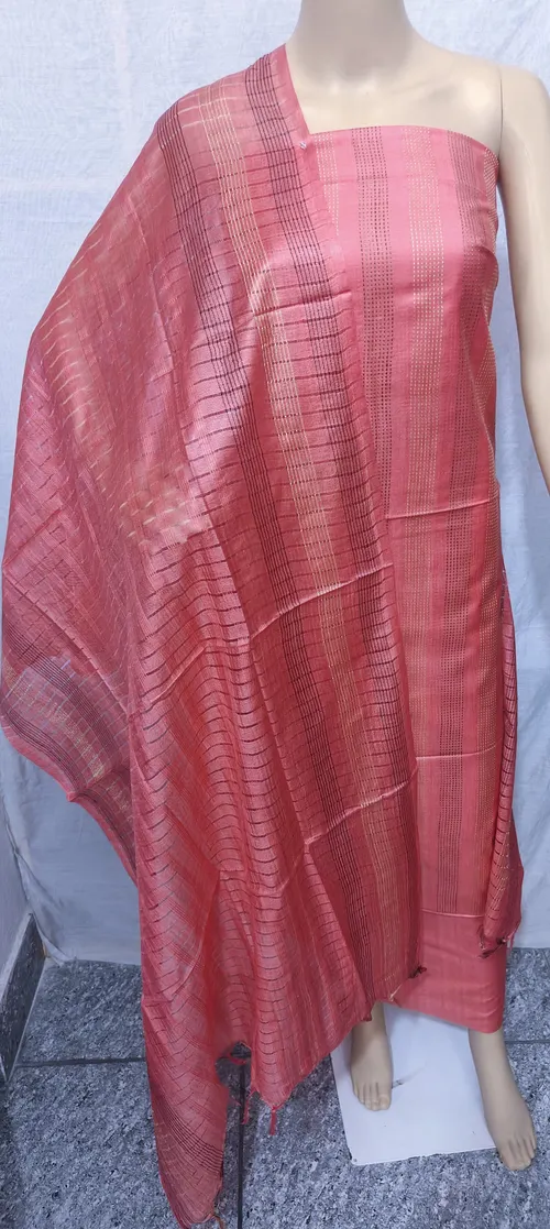 Royal Katan Silk Suit Piece – Handwoven Luxury in Every Thread